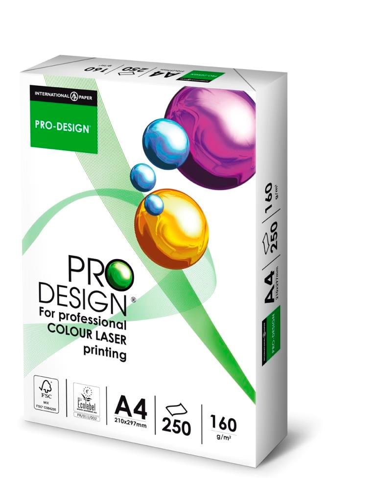 9411362 International Paper PROA4160 ProDesign A4 160 gr papir for fargeprint 210 x 297 mm (250 ark)